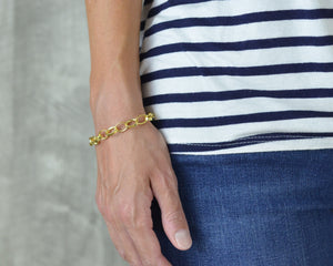 Gold vermeil charm bracelet