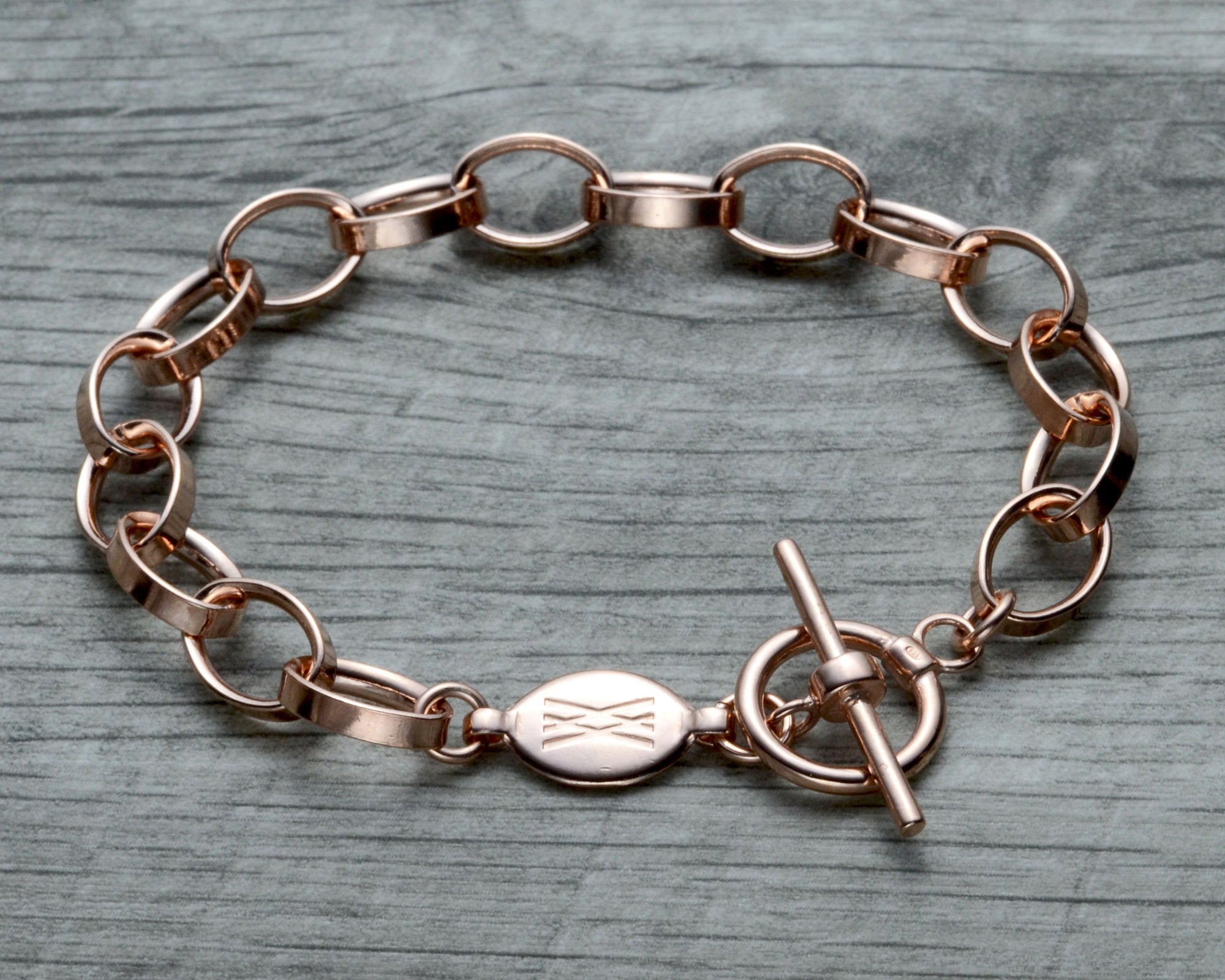 Rose gold vermeil charm bracelet