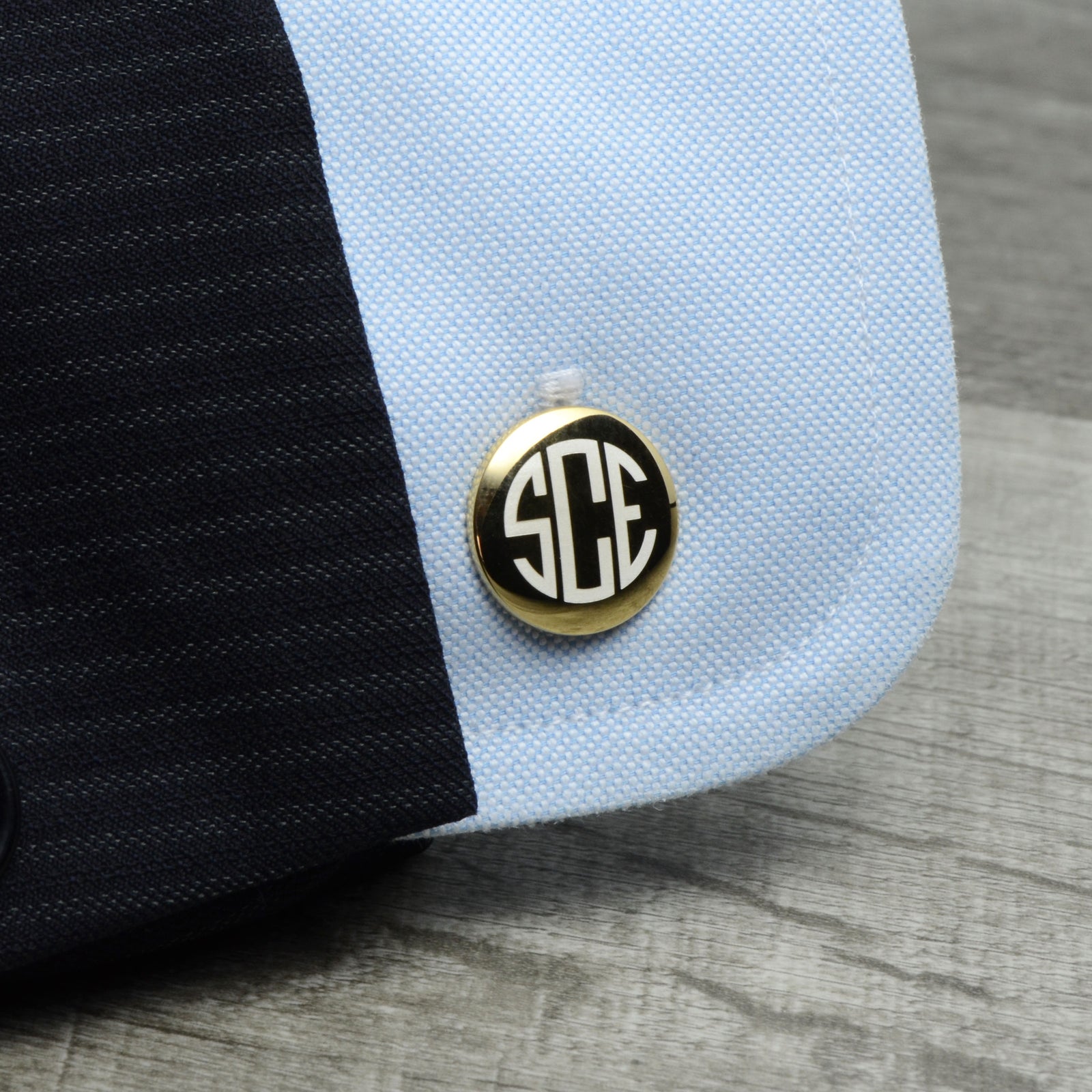 Personalized Gold Cufflinks