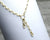 2 charm holder gold vermeil charm necklace