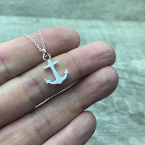 Anchor necklace sterling silver