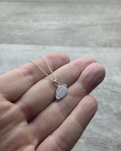Football necklace sterling silver