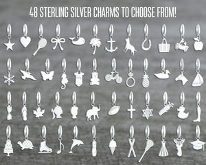 Sterling silver charms with clasp
