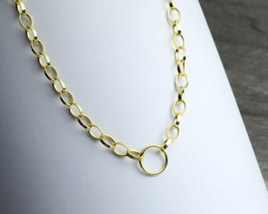 Gold vermeil charm necklace