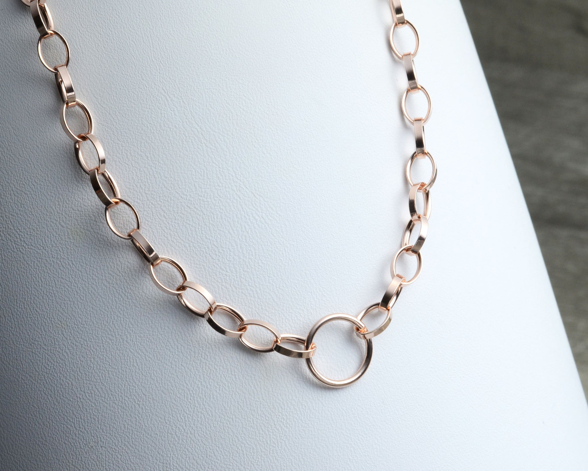 Oval Link Chain Necklace- Gold Vermeil