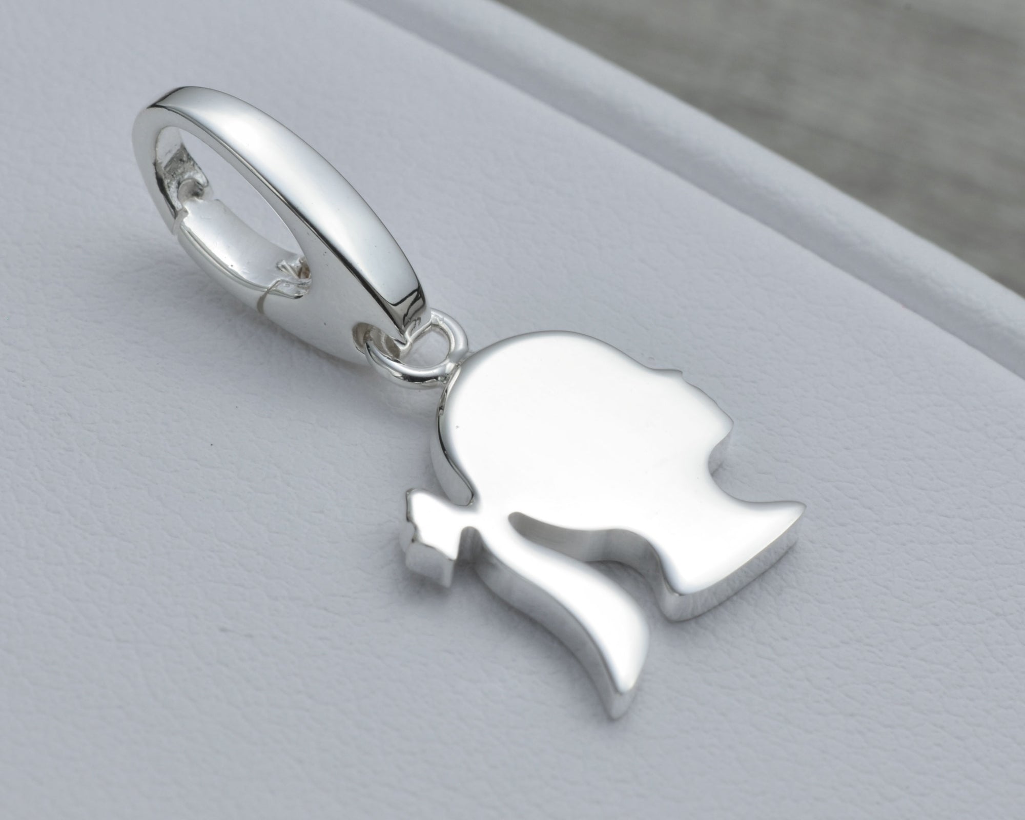 GIRL CHARM IN STERLING SILVER