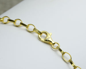 OVAL LINK NECKLACE - GOLD