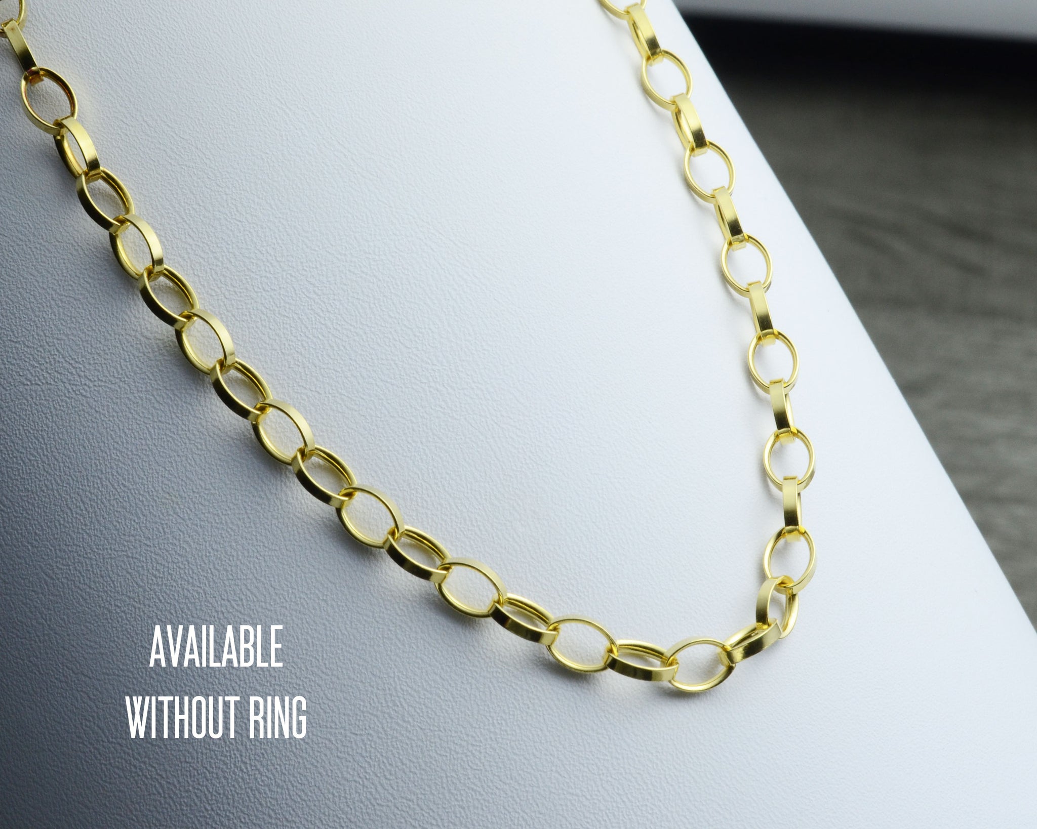 Gold Vermeil Flat Cuban Chain Necklace - Zoe Lev Jewelry