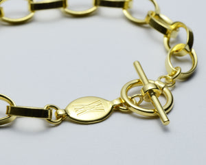 Gold vermeil charm bracelet