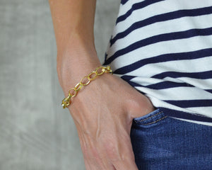 Gold vermeil charm bracelet