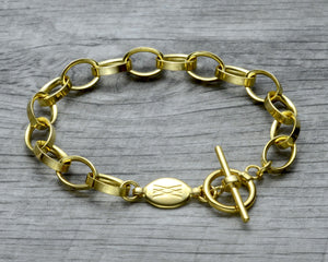 Gold vermeil charm bracelet