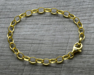 Gold vermeil charm bracelet