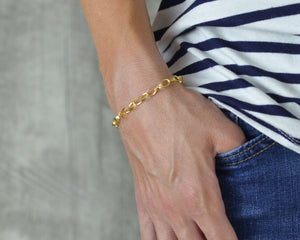 Gold vermeil charm bracelet