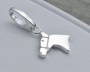 HORSE CHARM IN STERLING SILVER