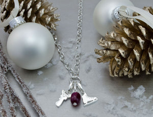 Ice Skate Charm Necklace