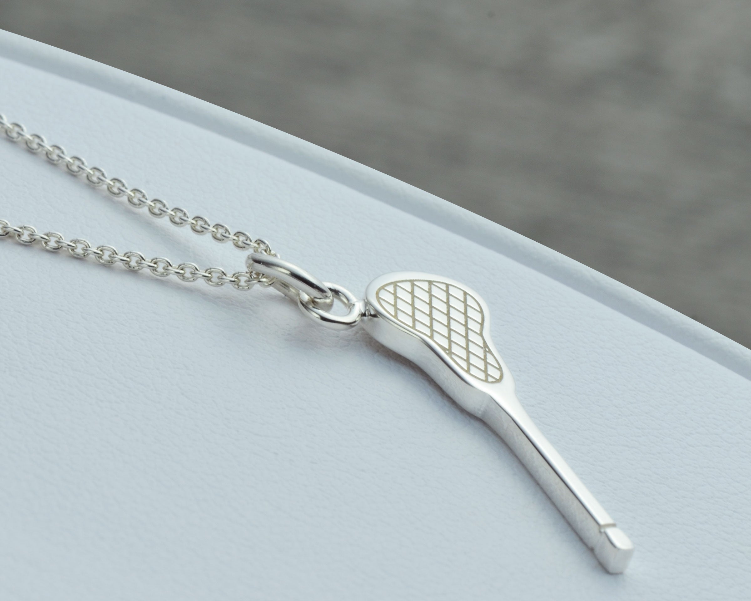 Lacrosse pendant deals necklace