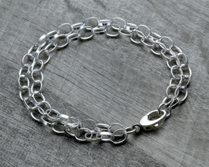 Layered link bracelet
