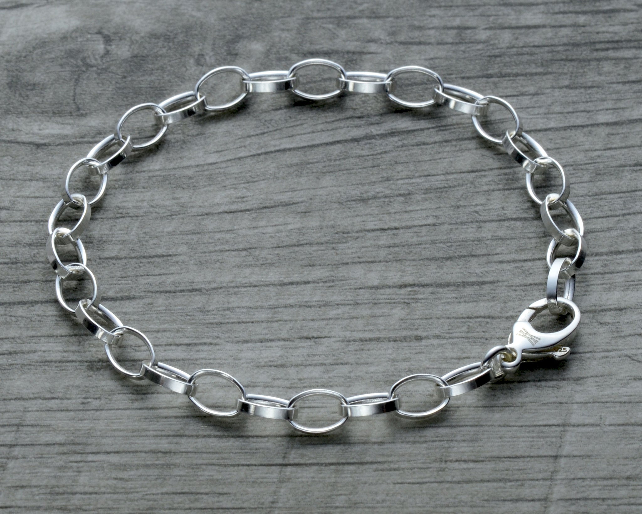 Infinity Sterling Silver Charm Bracelet for Girls-SLBR9