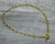 Gold vermeil toggle choker necklace