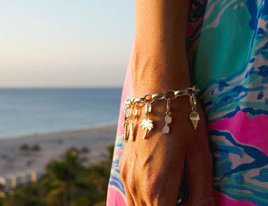 Palm Tree Charm Bracelet