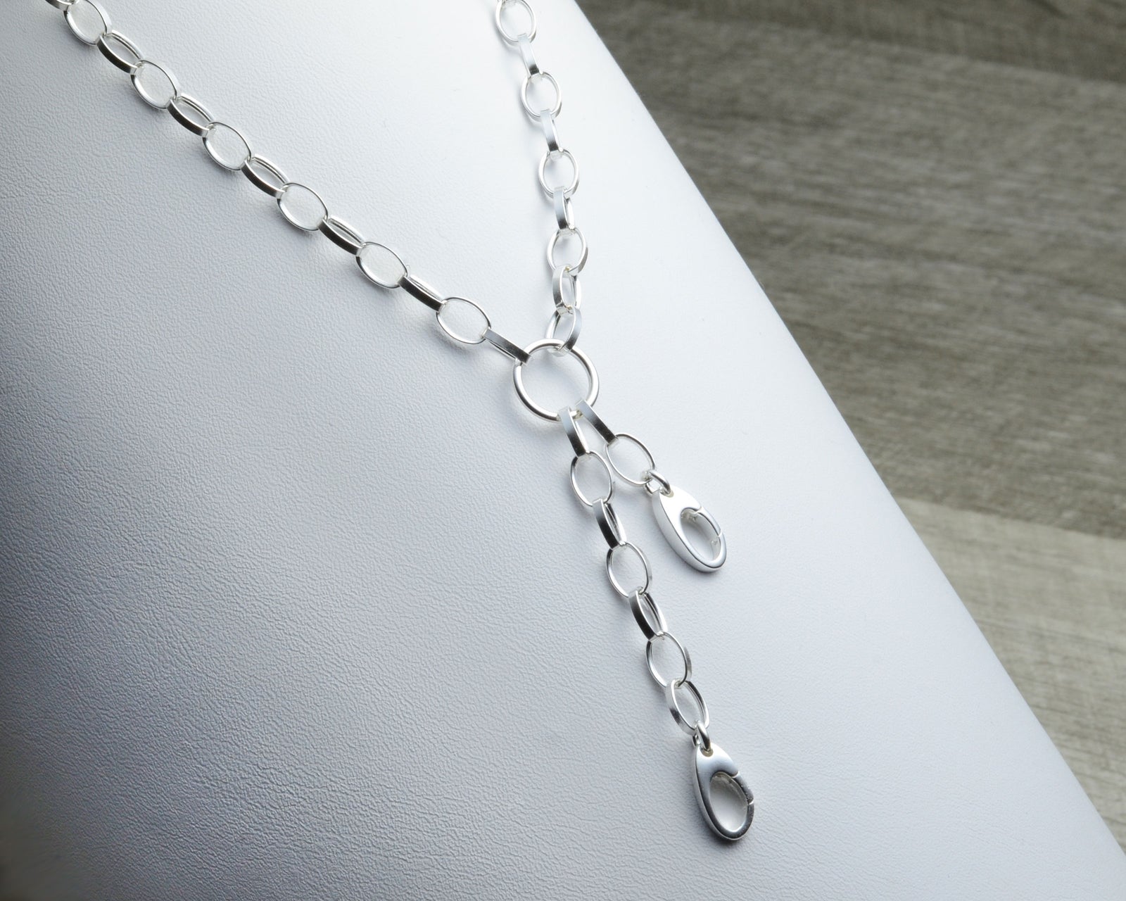 Necklace with 2 charm holders