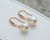 PEARL DROP EARRINGS - ROSE GOLD