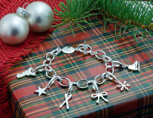 SKI CHARM IN STERLING SILVER