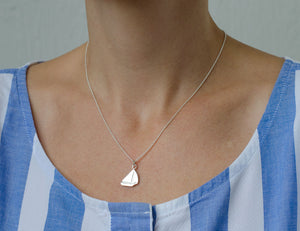 Sterling Silver Sailboat Pendant Necklace
