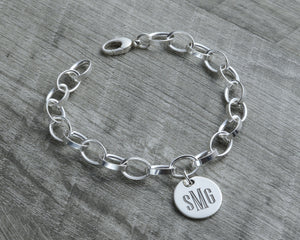 initial charm bracelet