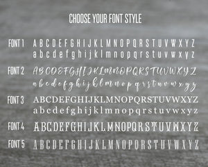 Choker necklace font styles