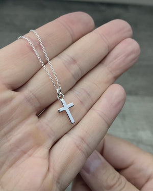 Cross necklace sterling silver