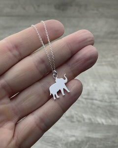 Elephant necklace sterling silver
